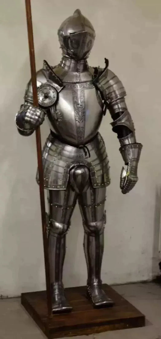 Medieval Armor Suit Of Roman 6 Feet Full Size Wearable LARP Armor Battle Suit