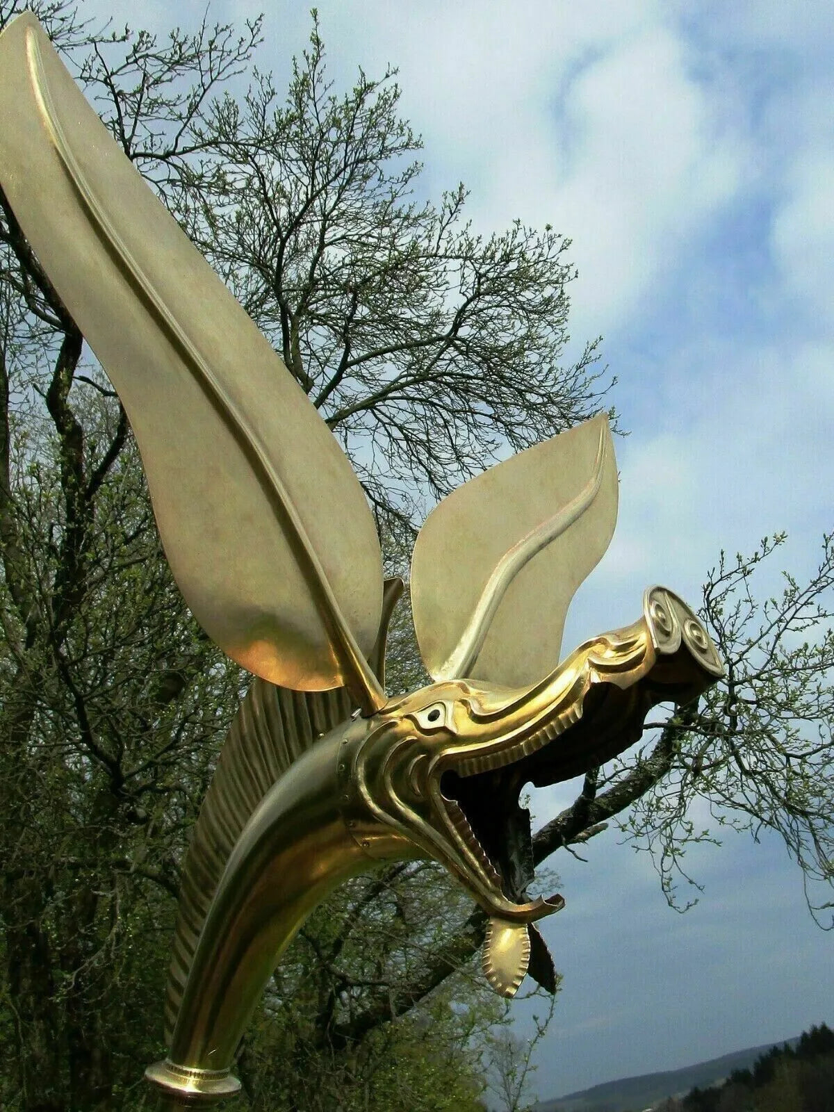 Brass Carnyx of Tintignac Celtic War Fully Playable Trumpet Horn Halloween Gift