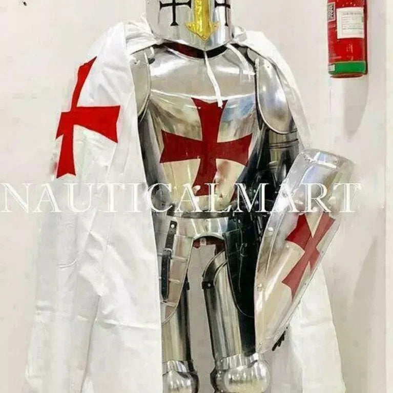 Medieval Knight Wearable Suit Of Armor Crusader Combat Full Body Armor Templar