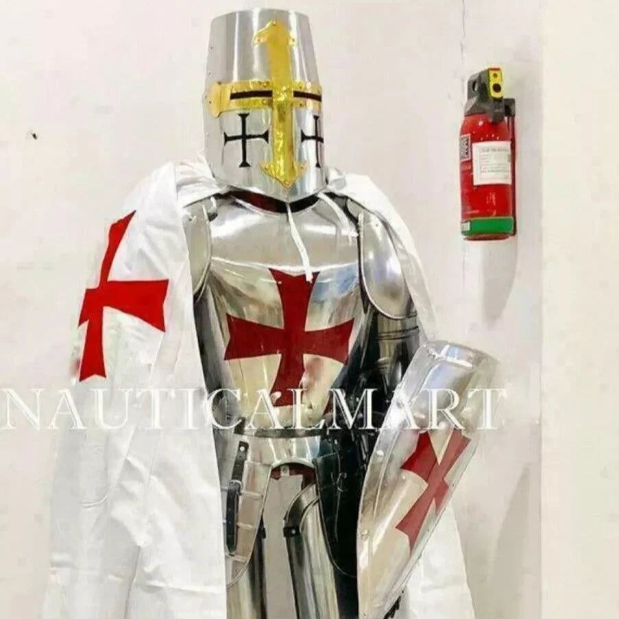 Medieval Knight Wearable Suit Of Armor Crusader Combat Full Body Armor Templar