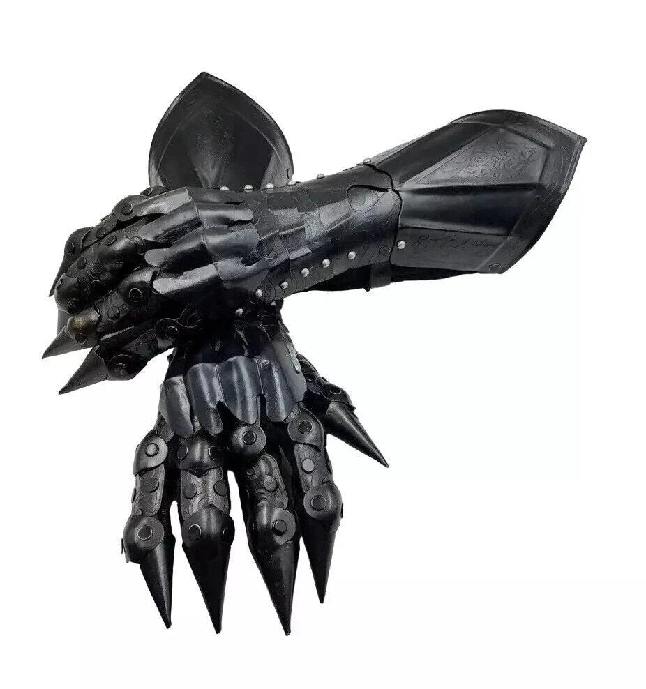 Armor Gauntlets Steel Gloves Armor Pair Medieval Knight Costume- Medieval Gloves Set