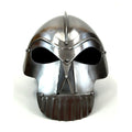 Armor Helmet with Teeth Medieval Warrior Armor, Chrome (19851) - collectiblegiftitems