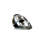 Armor Helmet with Teeth Medieval Warrior Armor, Chrome (19851) - collectiblegiftitems