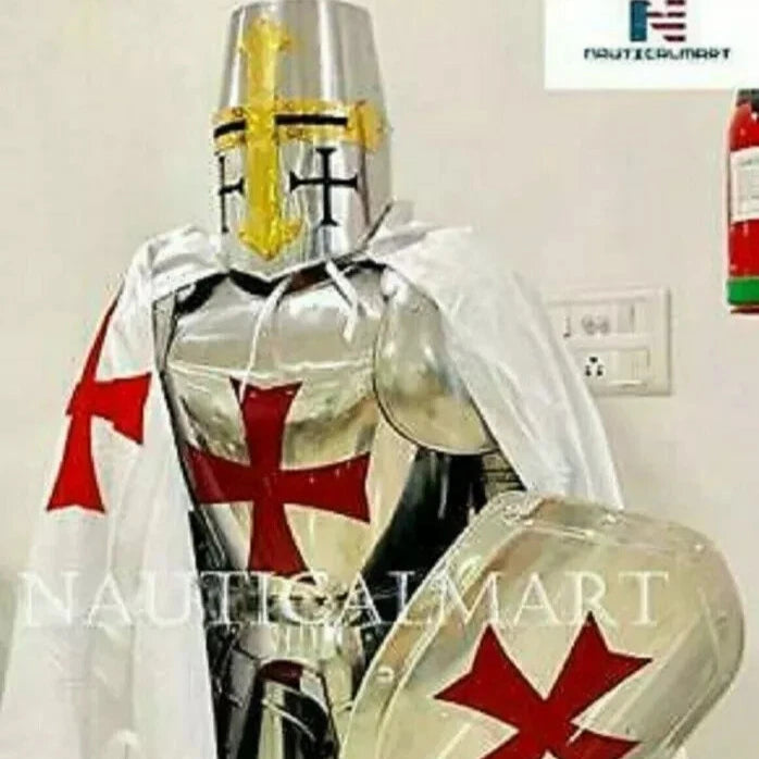 Medieval Knight Wearable Suit Of Armor Crusader Combat Full Body Armor Templar