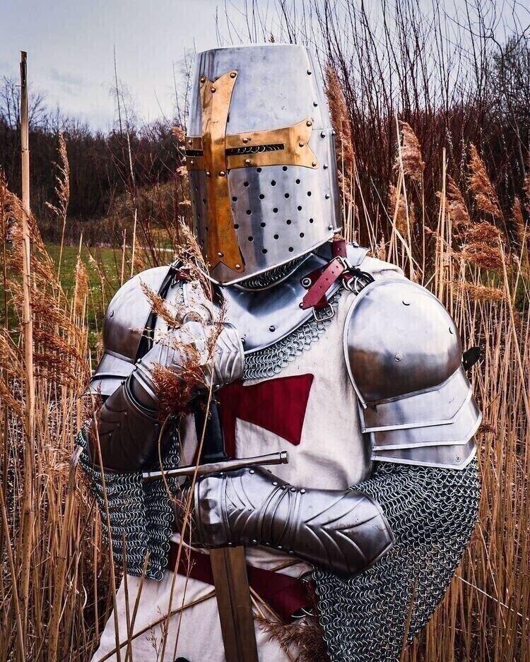 Medieval Knight Templar Full Body Armor Suit Historical