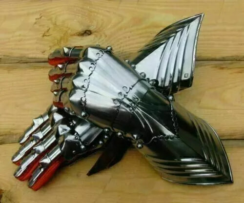 Armor Medieval Steel Gauntlets – Late Gothic Knight Finger Gloves for SCA & LARP | Perfect Gift