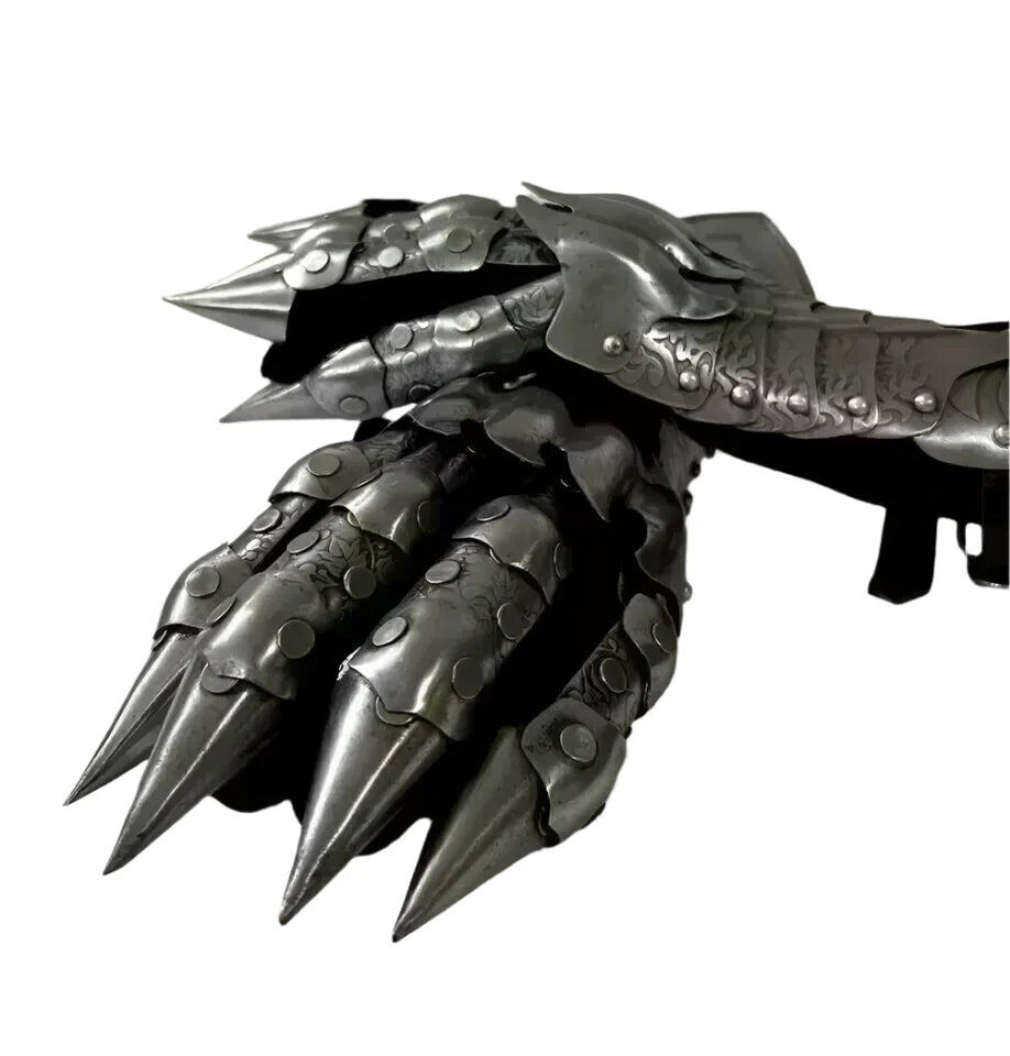nazgul handschuhe Medieval Nazgul Gloves Steel Armor Gauntlets Costume for Cosplay, LARP
