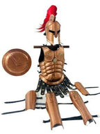 Spartan 300 Armor Outfit Set: Helmet, Muscle Jacket, Leg & Arm Guards, Shield Costume - collectiblegiftitems