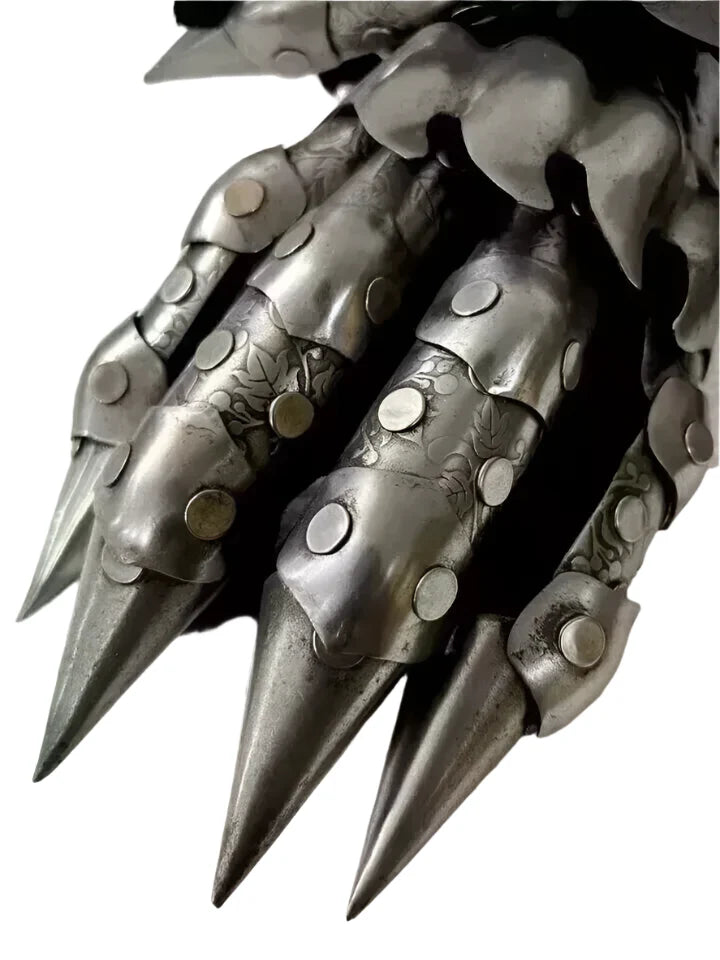 nazgul handschuhe Medieval Nazgul Gloves Steel Armor Gauntlets Costume for Cosplay, LARP