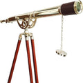 Shiny Brass Vintage Single Barrel Telescope
