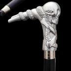 skull walking cane