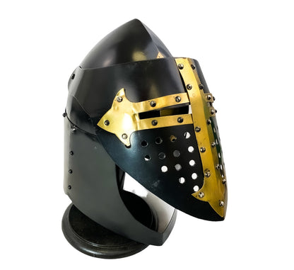 Kreuzritterhelm - Großer Helm Mittelalterlicher Helm