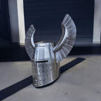 Medieval Crusader Knight Helmet Authentic Viking Warrior Steel Armor Helmet Replica for Medieval Cosplay, LARP, SCA & Collectors