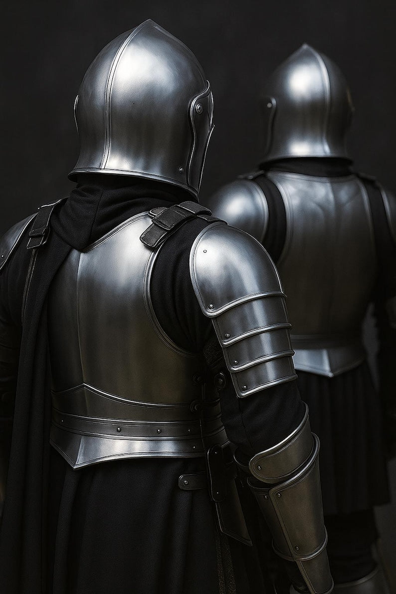 Wearable Barbuta Knight Armor Suit Medieval Full Steel Costume for Reenactment LARP and Historical Display